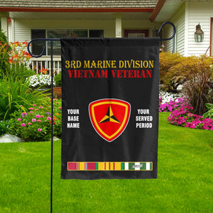 3RD MARINE DIVISION - Double Sided 30"x40" Flag