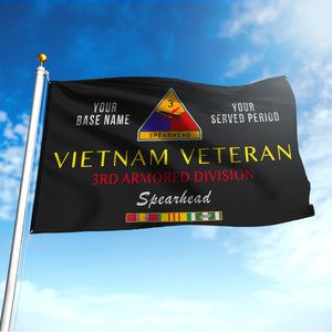 3RD ARMORED DIVISION FLAG DOUBLE-SIDED PRINTED 30"x40" FLAG