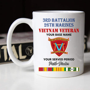 3RD BATTALION 26TH MARINES BLACK WHITE 11oz 15oz COFFEE MUG