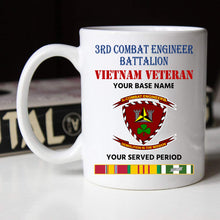 Load image into Gallery viewer, 3RD COMBAT ENGINEER BATTALION BLACK WHITE 11oz 15oz COFFEE MUG