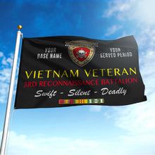 Load image into Gallery viewer, 3RD RECONNAISSANCE BATTALION DOUBLE-SIDED PRINTED 30&quot;x40&quot; FLAG