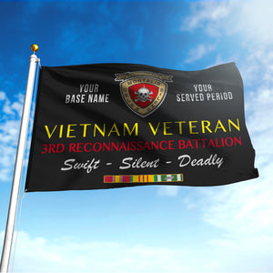 3RD RECONNAISSANCE BATTALION DOUBLE-SIDED PRINTED 30"x40" FLAG