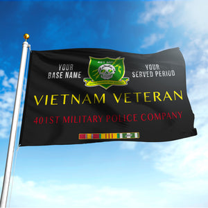 401ST MILITARY POLICE COMPANY FLAG DOUBLE-SIDED PRINTED 30"x40" FLAG