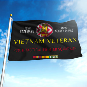 430TH TACTICAL FIGHTER SQUADRON FLAG DOUBLE-SIDED PRINTED 30"x40" FLAG