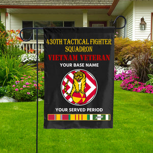 430TH TACTICAL FIGHTER SQUADRON DOUBLE-SIDED PRINTED 12"x18" GARDEN FLAG