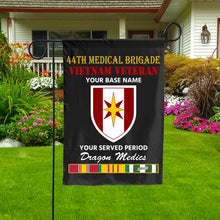 Load image into Gallery viewer, 44TH MEDICAL BRIGADE DOUBLE-SIDED PRINTED 12&quot;x18&quot; GARDEN FLAG
