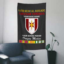 Load image into Gallery viewer, 44TH MEDICAL BRIGADE WALL FLAG VERTICAL HORIZONTAL 36 x 60 INCHES WALL FLAG