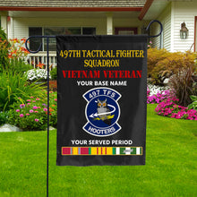 Load image into Gallery viewer, 497TH TACTICAL FIGHTER SQUADRON DOUBLE-SIDED PRINTED 12&quot;x18&quot; GARDEN FLAG