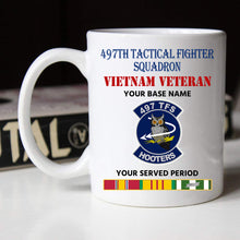 Load image into Gallery viewer, 497TH TACTICAL FIGHTER SQUADRON BLACK WHITE 11oz 15oz COFFEE MUG