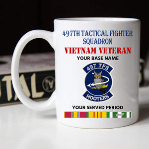 497TH TACTICAL FIGHTER SQUADRON BLACK WHITE 11oz 15oz COFFEE MUG