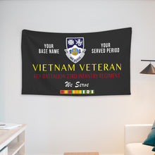 Load image into Gallery viewer, 4TH BATTALION 23RD INFANTRY REGIMENT WALL FLAG VERTICAL HORIZONTAL 36 x 60 INCHES WALL FLAG