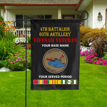 Load image into Gallery viewer, 4TH BATTALION 60TH ARTILLERY DOUBLE-SIDED PRINTED 12&quot;x18&quot; GARDEN FLAG