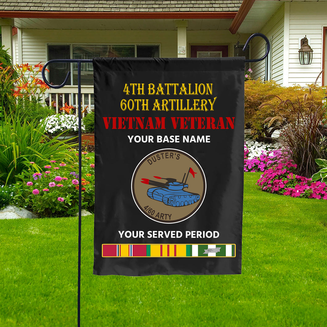 4TH BATTALION 60TH ARTILLERY DOUBLE-SIDED PRINTED 12