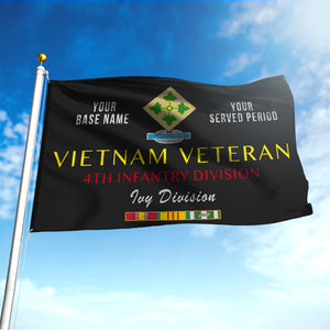 4TH CIB FLAG DOUBLE-SIDED PRINTED 30"x40" FLAG