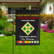 Load image into Gallery viewer, 4TH INFANTRY DIVISION DOUBLE-SIDED PRINTED 12&quot;x18&quot; GARDEN FLAG