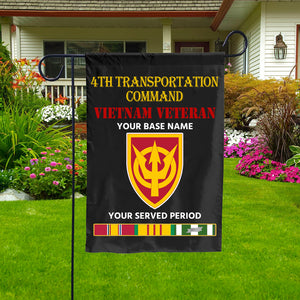 4TH TRANSPORTATION COMMAND DOUBLE-SIDED PRINTED 12"x18" GARDEN FLAG