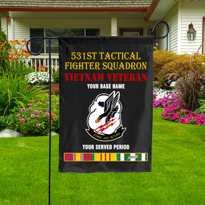 531ST TACTICAL FIGHTER SQUADRON DOUBLE-SIDED PRINTED 12"x18" GARDEN FLAG