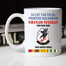 Load image into Gallery viewer, 531ST TACTICAL FIGHTER SQUADRON BLACK WHITE 11oz 15oz COFFEE MUG