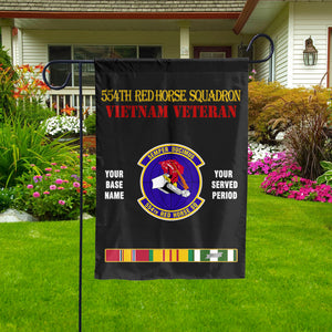 554TH RED HORSE  - Double Sided 30"x40" Flag