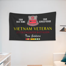 Load image into Gallery viewer, 577TH ENGINEER BATTALION WALL FLAG VERTICAL HORIZONTAL 36 x 60 INCHES WALL FLAG