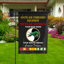 Load image into Gallery viewer, 604TH AIR COMMANDO SQUADRON DOUBLE-SIDED PRINTED 12&quot;x18&quot; GARDEN FLAG