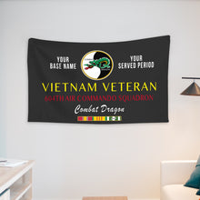 Load image into Gallery viewer, 604TH AIR COMMANDO SQUADRON WALL FLAG VERTICAL HORIZONTAL 36 x 60 INCHES WALL FLAG