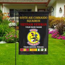 Load image into Gallery viewer, 609TH AIR COMMANDO SQUADRON DOUBLE-SIDED PRINTED 12&quot;x18&quot; GARDEN FLAG