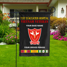 Load image into Gallery viewer, 71ST EVACUATION HOSPITAL DOUBLE-SIDED PRINTED 12&quot;x18&quot; GARDEN FLAG