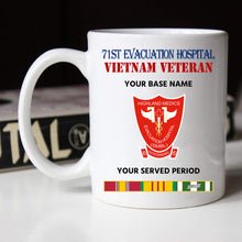 Load image into Gallery viewer, 71ST EVACUATION HOSPITAL BLACK WHITE 11oz 15oz COFFEE MUG