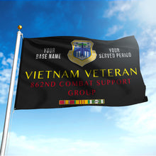 Load image into Gallery viewer, 862ND COMBAT SUPPORT GROUP FLAG DOUBLE-SIDED PRINTED 30&quot;x40&quot; FLAG