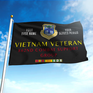 862ND COMBAT SUPPORT GROUP FLAG DOUBLE-SIDED PRINTED 30"x40" FLAG