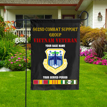 Load image into Gallery viewer, 862ND COMBAT SUPPORT GROUP DOUBLE-SIDED PRINTED 12&quot;x18&quot; GARDEN FLAG