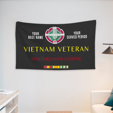 Load image into Gallery viewer, 95TH EVACUATION HOSPITAL WALL FLAG VERTICAL HORIZONTAL 36 x 60 INCHES WALL FLAG