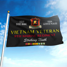 Load image into Gallery viewer, 9TH MARINE REGIMENT DOUBLE-SIDED PRINTED 30&quot;x40&quot; FLAG