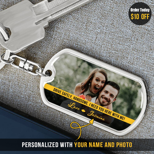 Personalized Keychain - Meaningful Gift For Your Man