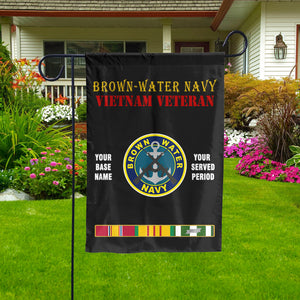 BROWN-WATER NAVY - Double Sided 30" x 40" Flag