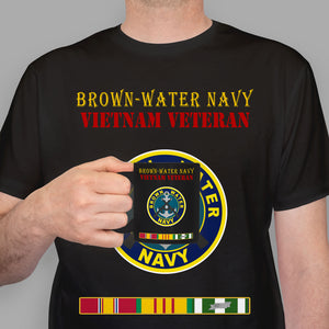 Brown-Water Navy Premium T-Shirt Sweatshirt Hoodie For Men