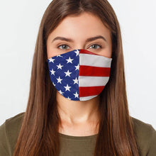 Load image into Gallery viewer, American Flag - Cloth Face Mask 1 pcs, 3 pcs, 6 pcs, 10 pcs