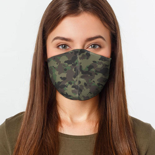 Green Amy Camo - Cloth Face Mask 1 pcs, 3 pcs, 6 pcs, 10 pcs