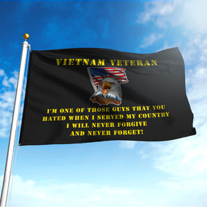 I WILL NEVER FORGIVE AND NEVER FORGET - Double Sided 30"x40" Flag