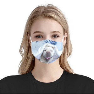 Personalized With Your Pet's Photo - Cloth Face Mask 3 Pack, 5 Pack