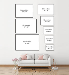 Personalized Wedding Song/First Dance Lyrics - Premium Canvas, Poster
