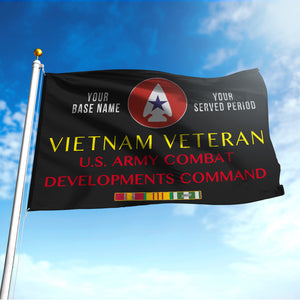 U.S. ARMY COMBAT DEVELOPMENTS COMMAND DOUBLE-SIDED PRINTED 30"x40" FLAG