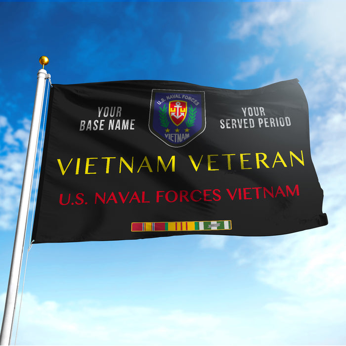 U S NAVAL FORCES VIETNAM FLAG DOUBLE-SIDED PRINTED 30