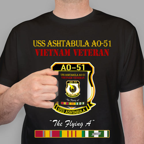 USS Ashtabula AO-51 Premium T-Shirt Sweatshirt Hoodie For Men