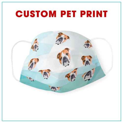 Custom Pet Print - Cloth Face Mask 1 pcs, 3 pcs, 6 pcs, 10 pcs