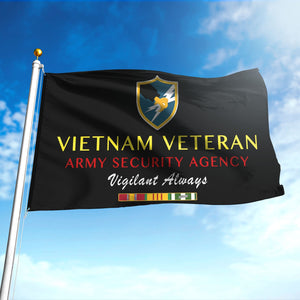 ARMY SECURITY AGENCY FLAG DOUBLE-SIDED PRINTED 30"x40" FLAG