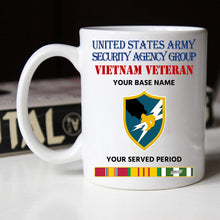 Load image into Gallery viewer, ARMY SECURITY AGENCY BLACK WHITE 11oz 15oz COFFEE MUG