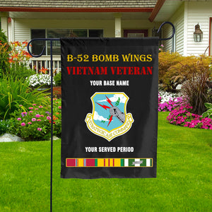 B52 BOMB WINGS DOUBLE-SIDED PRINTED 12"x18" GARDEN FLAG