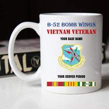 Load image into Gallery viewer, B52 BOMB WINGS BLACK WHITE 11oz 15oz COFFEE MUG